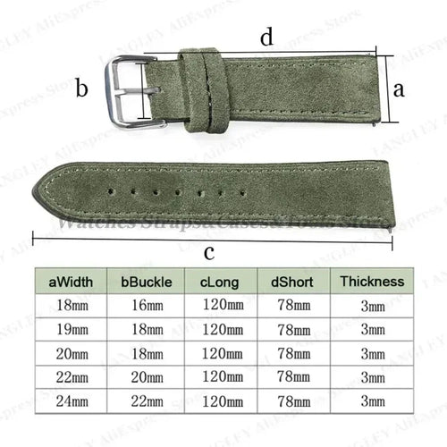 COROS Suede Leather Watch Band for COROS Smartwatch Unisex Comfort Strap