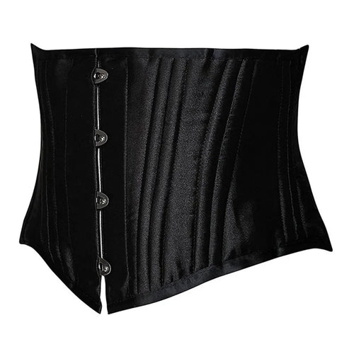 24 Steel Bone Underbust Corset Heavy Duty Waist Trainer Cincher Bustier