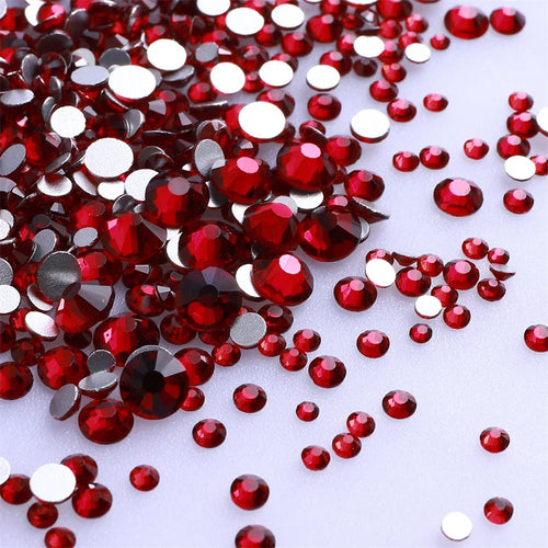 SS3-SS30 Red Series Non-Hotfix Glass Flat-Back  Rhinestones