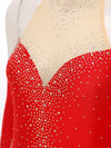 Circus Ringmaster Rhinestone Striped Leotard & Fingerless Gloves Costume Set