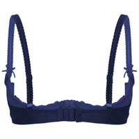 Lace Underwire Half-Cup Push-Up Bra