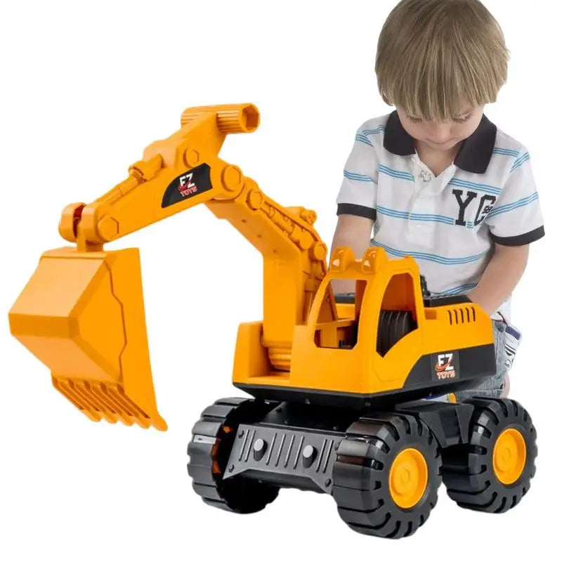 Baby Classic Simulation Engineering Car Toy Excavator Model Tractor Toy Dump Truck Model Car Toys for Children Mini Gift