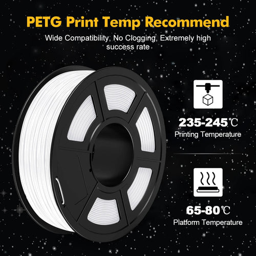 SUNLU PETG 3D Filament 1KG 3 Rolls 1.75mm +/-0.02MM 3D Printing Filament Neatly Wound Filament Vacuum Packing Fast Shipping EzBuyCo