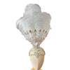 Ostrich Feather Rhinestone Headdress