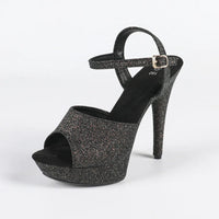The Stardust Velvet Siren Stiletto – Luxury 13cm Platform Sandal