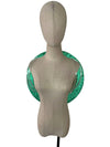 Rhinestone-Embellished Feather Backpiece Frame with Harness
