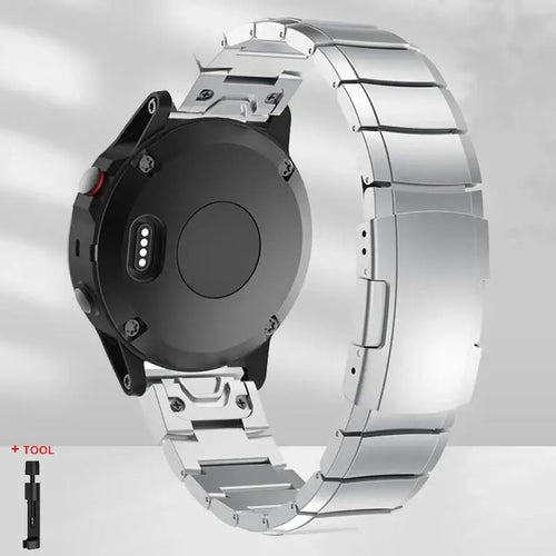 Garmin Steel Band - Modern QuickFit Design Strap