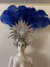 The Stardust Majestic Feather Crown – Carnival & Cabaret Stage Headdress
