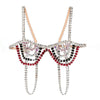Dazzling Mixed-Color Crystal Bra Chain & Lumbar Bikini Body Jewelry