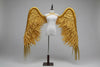 The Stardust Empress Royale – Deluxe Gold Custom Feather Angel Wings Stage Performance Prop