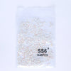 SS6-SS30 Mocha Shimmer White Glass Flatback Non-hotfix Rhinestones