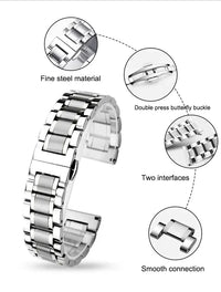 Ticwatch Stainless Steel Strap - Premium Durable Design