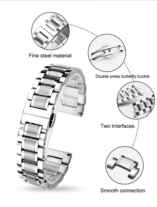 Huawei Stainless Steel Strap - Premium Polished Design