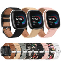 Fitbit Versa & Sense Leather Band - Premium Classic Design