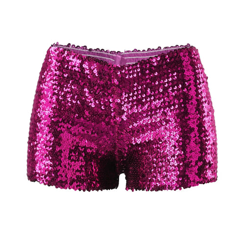 The Stardust Encore Sequin Shorts – High-Waist Performance Hot Pants