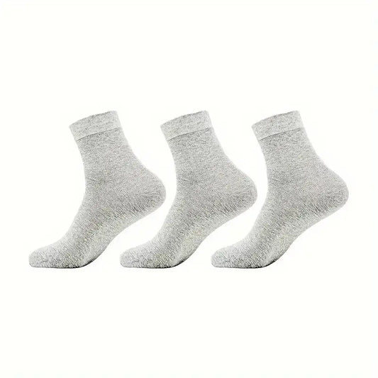 25% Silver Infused Grounding Socks Conductive Earthing Socks for Men Women Anti-Odor & Moisture Wicking Socks(3 Pairs)