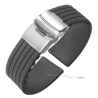 Amazfit Silicone Watch Strap with Deployment Buckle - Replacement Band