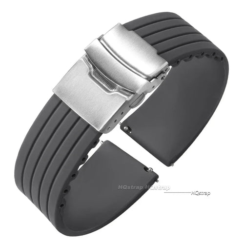 Amazfit Silicone Watch Strap with Deployment Buckle - Replacement Band