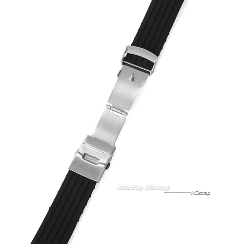 Motorola Moto Silicone Rubber Watch Band Quick Release Strap Black Brown