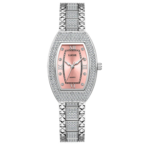 Women's Diamond Crystal Stainless Steel Dress Watch