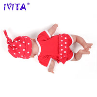 IVITA WG1512 14inch 1.65kg Full Body Silicone Bebe Reborn Doll "coco" Soft Dolls Realistic Girl Baby DIY Blank Toys for Children