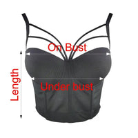 Crystal Beaded Bustier Corset Crop Top Nightclub Party Bralette