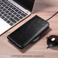 For Samsung Galaxy S22/S22+/S22 Plus/S22 Ultra 5G Phone Leather Case Shockproof Wallet Pouch Card Slot Kickstand Flip Cover