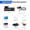 AZDOME M300S 4K Dash Cam Front and Rear, 5.8G WiFi GPS Dash Camera for Cars, Free 64GB SD Card, Voice Control, WDR Night Vision