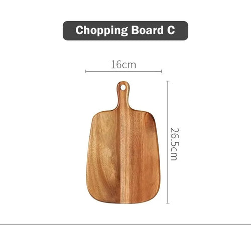 High Quality Kitchen Wooden Chopping Blocks Beech Cutting Board Pizza Bread Fruit Sushi Tray Hangable Screative Kitchen Tool