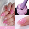 UR SUGAR 7ml Nude Crystal Rubber Base Gel Natural Color Semi Permanent Soak off UV LED Gel Nail Art Varnish