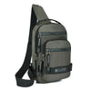 Lightweight nylon chest bag for men, large capacity shoulder backpack, urban casual style, perfect for travel.