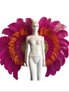 Two-Tone Feather Wing Backpiece Stage Costume Accessory