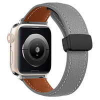 Apple Watch Leather Band - Premium Stylish Strap with Buckle