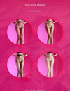 Striped Oil Glossy Sheer High-Waist Shaping Pantyhose Shiny Dance Tights