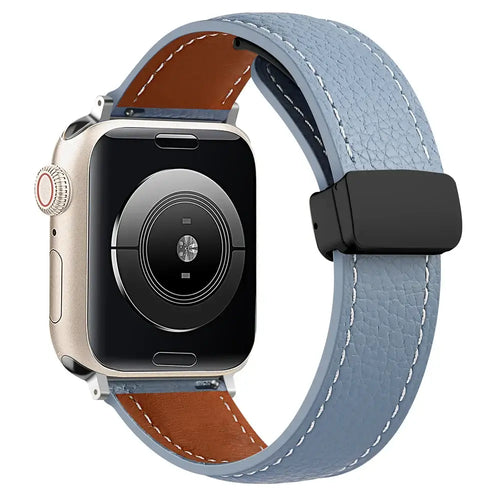 Apple Watch Leather Band - Premium Stylish Strap with Buckle