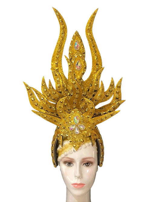 Brazil Rio Spanish Cuba Santiago Havana Venice Dionysia carnival Float Mask dress masque ball costume samba Golden Crown