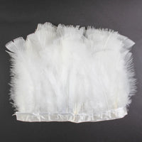 Professional Turkey Feather Fringe Trim 10-15cm