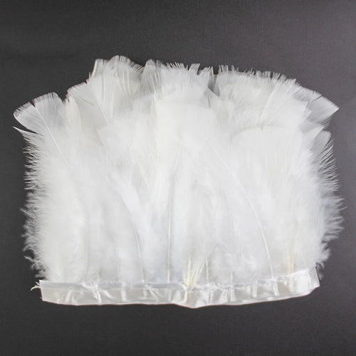 Professional Turkey Feather Fringe Trim 10-15cm