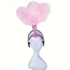 Ostrich Feathered Rhinestone Headpiece