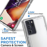 For Samsung Galaxy Note 20/Note 20 Ultra 5G Phone Case Hybrid Rugged Shockproof Protective Heavy Duty Hard Transparent Cover