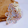 AB Rhinestone Wrap Snap Bracelet