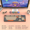 shipadoo104 Keys Gaming Keyboard with 3 Colors Keycaps USB Wired mechanical keyboard for Laptop Desktop PC Gamers