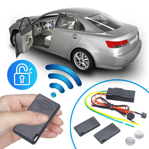 12V Auto Intelligent Secret Lock Anti-Hijacking 2.4GHz RFID Car Immobilizer Engine Dark Lock Alarm Wireless Engine Burglar Alarm