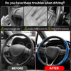 2x Carbon Fiber Universal Car Steering Wheel Cover 38cm 15inch Steering Wheel Booster Anti-skid Car Decoration Auto Accessories