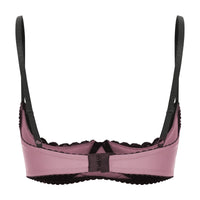 Lace Underwire Half-Cup Balconette Bra