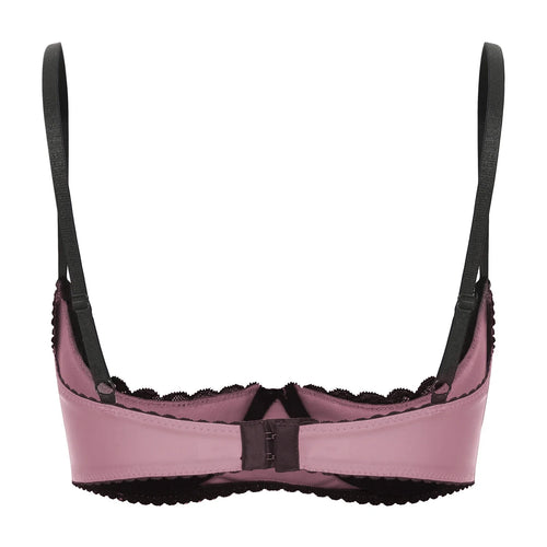 Lace Underwire Half-Cup Balconette Bra
