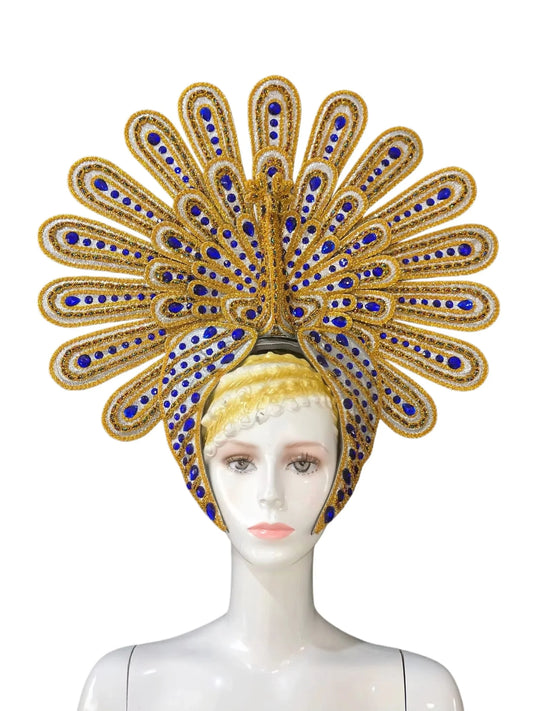 Brazil Rio Spanish Cuba Santiago Havana Venice Dionysia carnival Float Mask dress masque ball costume samba Golden Crown