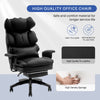 Redlife Heavy Duty Executive Office Chair w/ Adjustable Lumbar Support & Metal Base, High Back PU Leather Ergonomic Office Chair