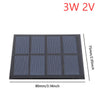 Solar Panel 3/5W 5/12V Micro Solar Board Portable Fast Charger Polysilicon DIY Solar Cells System Mini Outdoor Battery Charger