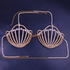 Rhinestone Shell Bra Crystal Chest Body Chain